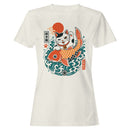 Lucky Maneki Neko & Koi Fish Women's T-shirt