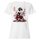 Geisha Art Sakura Flowers Women's T-shirt