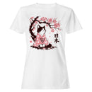 Sakura Kimono Cat Cherry Blossom Women's T-shirt