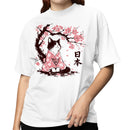 Sakura Kimono Cat Cherry Blossom Women's T-shirt