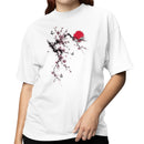 Cherry Blossom Branch Red Sun Women's T-shirt