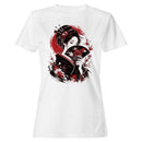Geisha with Fan Cherry Blossoms Women's T-shirt
