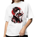 Geisha with Fan Cherry Blossoms Women's T-shirt