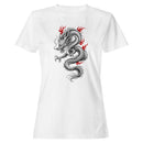 Japanese Dragon Red Flames Women's T-shirt