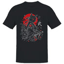 Samurai Cat Katana Cherry Blossoms Men's T-shirt
