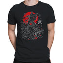 Samurai Cat Katana Cherry Blossoms Men's T-shirt