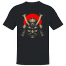 Samurai Warrior Helmet Red Sun Men's T-shirt
