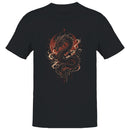 Asian Dragon Fire Illustration Men's T-shirt