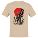 Samurai Silhouette Red Sun Banner Men's T-shirt