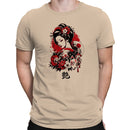 Japanese Geisha Floral Fox Mask Men's T-shirt