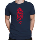 Red Dragon Kanji Power Symbol Men's T-shirt
