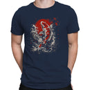 Japanese Koi Fish Red Sun Waves Men's T-shirt