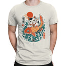 Lucky Maneki Neko Koi Fish Men's T-shirt