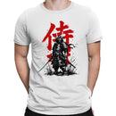 Samurai Warrior Red Kanji Brush Art Men's T-shirt