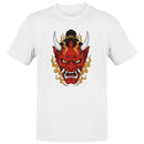 Japanese Oni Mask Flames Men's T-shirt