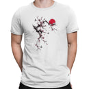 Cherry Blossom Branch with Red Sun Men's T-shirt
