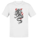 Japanese Dragon Red Flames Men's T-shirt