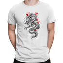 Japanese Dragon Red Flames Men's T-shirt