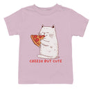 Cute Cat Eating Pizza Youth's T-shirt