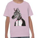 Youth's T-shirt - Zebra in Jacket Illustration