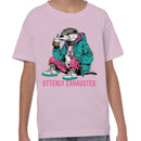 Otterly Exhausted Funny Animal Youth T-shirt