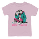 Otterly Exhausted Funny Animal Youth T-shirt