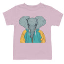 Youth's T-shirt with Elephant Head Hoodie Illustration