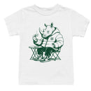 Youth's T-shirt: Rhino in Puffer Jacket with Tea Cup