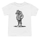 Youth's T-shirt with Zebra in Hoodie Illustration