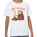 Don't Kill My Vibe Bear Campfire Youth T-shirt