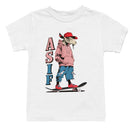 Youth's T-shirt with Skateboarding Goat Hoodie Design