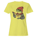 Frog in Beanie Eating Ramen Women's T-shirt