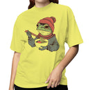 Frog in Beanie Eating Ramen Women's T-shirt