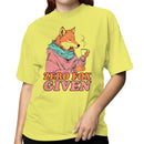 Zero Fox Given Funny Fox Coffee Pun T-shirt