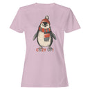 Cozy Up Penguin Winter Illustration Women's T-shirt