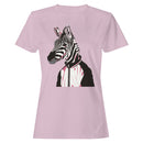 Zebra in Jacket Animal Illustration Women's T-shirt