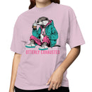 Otterly Exhausted Funny Animal Women's T-shirt