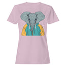 Women's T-shirt with Elephant Head Hoodie Illustration