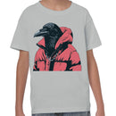 Raven in Puffy Jacket Youth's T-shirt