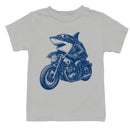 Youth's Shark Riding Motorcycle T-shirt