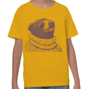 Youth's T-shirt with Bear in Knit Sweater Illustration