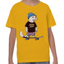 Otter Space Skater Cartoon Youth T-shirt