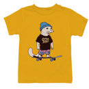 Otter Space Skater Cartoon Youth T-shirt
