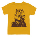 Youth's T-shirt with Hand Drawn Tiger Portrait