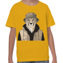 Cheetah in Bucket Hat Youth T-shirt