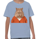 Capybara in Red Sweater Youth's T-shirt