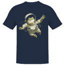 Frog Astronaut Space Illustration Men's T-shirt