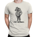 Zebra Hoodie Streetwear Men's T-shirt