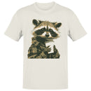 Raccoon in Plaid Shirt Coffee Cup Men's T-shirt