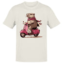 Capybara on Pink Scooter Men's T-shirt